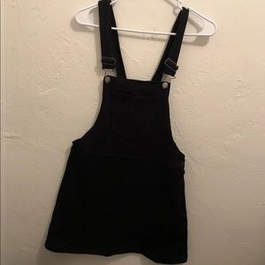 Black overall dress